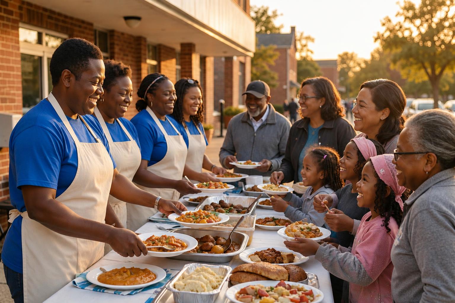 Food & Giving Drives — Neighbors helping neighbors, one box and one bag at a time.